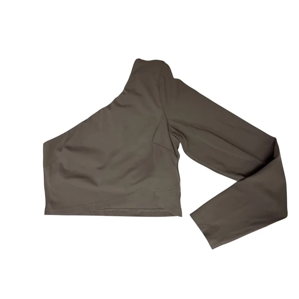 NWOT Lululemon Align Asymmetric Long Sleeves Top Shirt Women 12 Nomad Athleisure